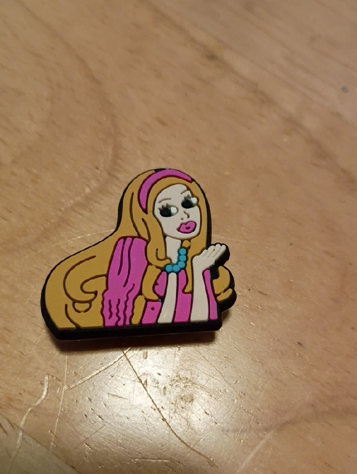10 For $10 Jibbitz Croc Charms - Barbie Blonde W/ Pink Top 3 - New Shoe Charm